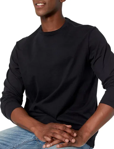 Vista 3 de Tienda Essentials Camiseta de manga larga de ajuste regular para hombre