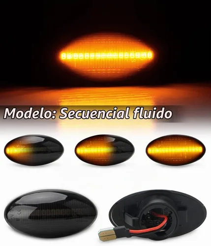 Vista 4 de Ensamble de luz de marcador lateral Bestview compatible para MINI Cooper R50 R52 R53 2002-2006, luces de señal de giro intermitentes secuenciales
