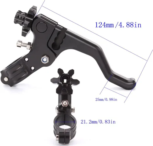 Vista 2 de FXCNC Soporte de montaje de palanca de embrague de acrobacias de aluminio CNC de rendimiento universal anodizado compatible con Benelli Negro