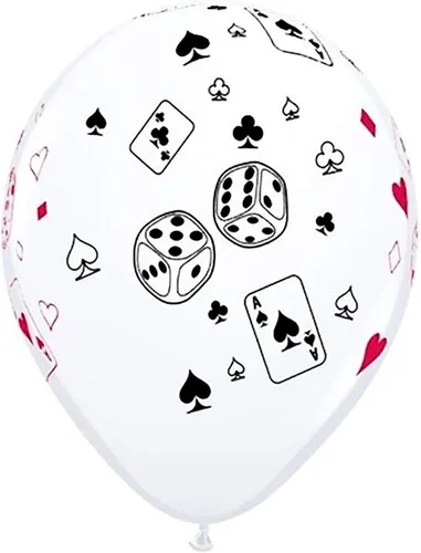 Vista 2 de Suministros para fiestas de CASINO NIGHT, 15 piezas de Queen Jack Place Your Bet