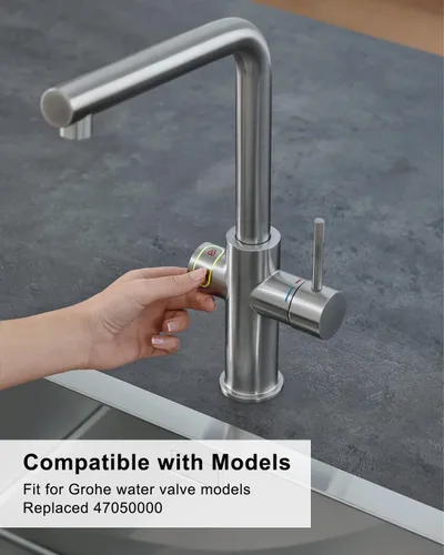 Vista 5 de 47050000 Cartucho termostático de 1/2 pulgada apto para válvula de agua Grohe, grifo de bañera y ducha, elemento térmico, latón