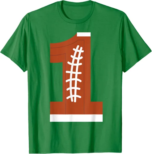Vista 4 de 1st Birthday Football Ball Boys Camiseta de regalo de 1 año Negro