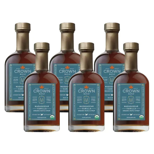 Vista 14 de Crown Maple Jarabe de Arce Orgánico con Sabor a Mantequilla Marrón, Sin Gluten, Sin Conservantes, Sin OMG, para Panqueques, Gofres y Tostadas