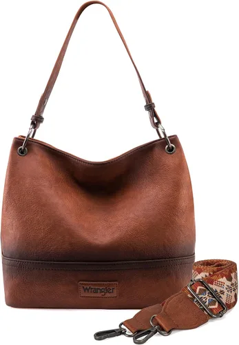 Vista 97 de Wrangler Hobo - Bolsas para mujer de cuero vegano con asa superior, bolsos de hombro y bolsos