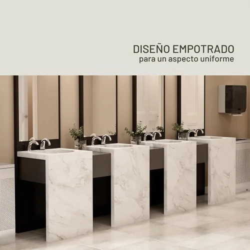 Vista 6 de Rubbermaid Commercial One-Shot FG750339. Despachador automático de jabón y espuma, discreto, de cromo.