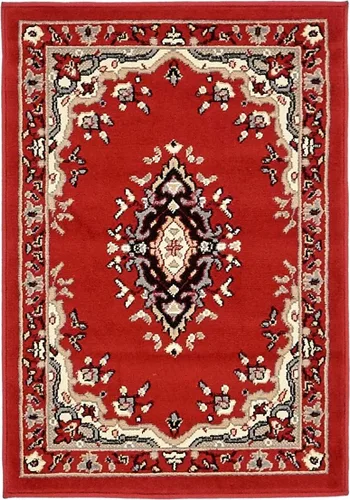 Vista 105 de Unique Loom - Alfombra de área estilo persa tradicional de la colección Reza, de 2 pies 2 pulgadas x 3 pies, colores negro y beige