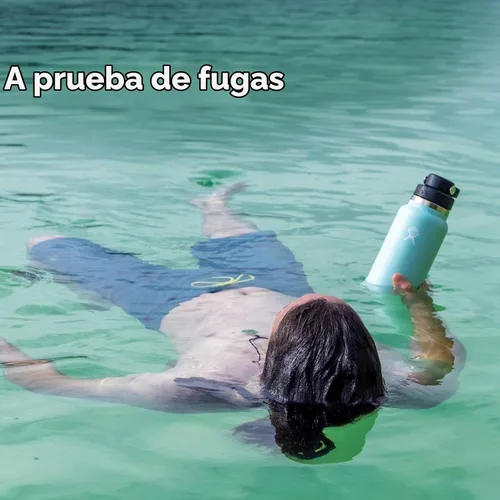 Vista 5 de Hydro Flask Botella de agua – Acero inoxidable aislado – Tapa de boca ancha para chug, antiderrames, a prueba de fugas en rocío de 40 onzas Dew