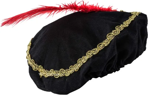 Vista 4 de Tigerdoe Sombrero renacentista Sombrero medieval con barba Juego de 2 piezas Disfraz de Minstrel Accesorios de disfraz renacentista