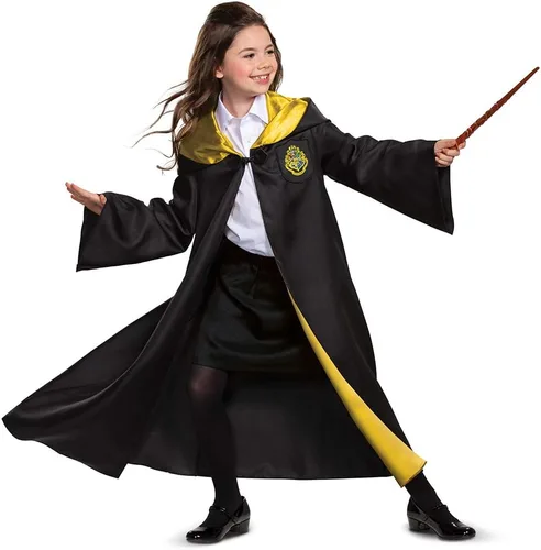 Vista 5 de Bata de Harry Potter, bata oficial de Hogwarts Wizarding World, accesorio de disfraz de lujo para niños