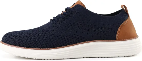 Vista 6 de VILOCY - Tenis de vestir informales para hombre, zapatos oxford cómodos de malla transpirable