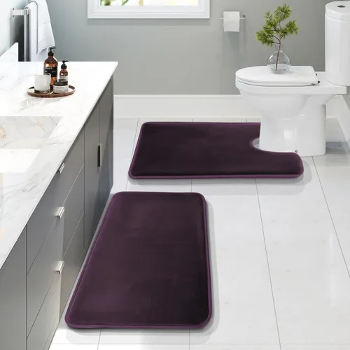 Vista 116 de Clara Clark tapete para baño, regadera o tina, de gomaespuma, negro, antiderrapante Camel Oro