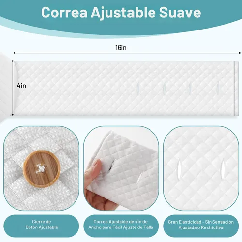 Vista 3 de Almohada de rodilla para personas que duermen de lado Alineación de columna vertebral y soporte de cadera con espuma viscoelástica ajustable
