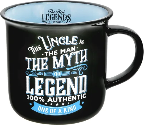Vista 10 de Pavilion Gift Company - Dad The Legend - Taza de cerámica de 13 onzas, taza de café de doble cara, regalo del día del padre, 1 unidad, paquete de 1