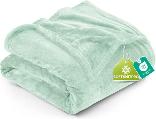 Vista 91 de Utopia Bedding - Manta de vellón de lujo, mullida, antiestática; manta de suave microfibra de 8.8 oz/yd² (300 g/m²) para sofá y cama; tamaño Gris