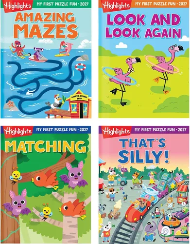 Vista 8 de Highlights for Children Mi Primer Puzzle Divertido 2024 - Libros de rompecabezas para niños de 3 a 6 años, conjunto de 4 libros de emparejamiento