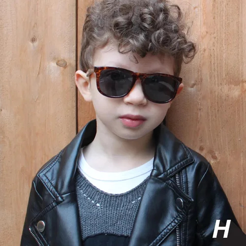 Vista 3 de Hipsterkid Polarized Baby Sunglasses with Strap for InfantToddler Flexible Frame, 100% UV Protection - Wayfarer, Ages 0-2