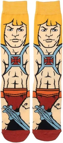 Vista 2 de Bioworld He-Man Masters of the Universe 360 Degree Character Crew Socks, Multi