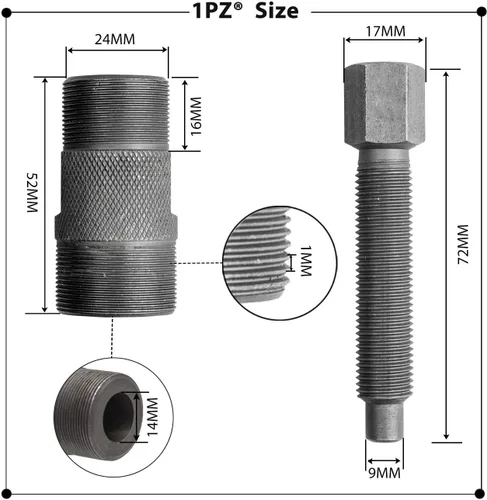 Vista 2 de 1PZ FWT-101 Magneto - Extractor de volante de 0.945 in y 1.063 in de repuesto para GY6 50cc 125cc 150cc Kawasaki Yamaha Honda Suzuki KTM Scooter ATV