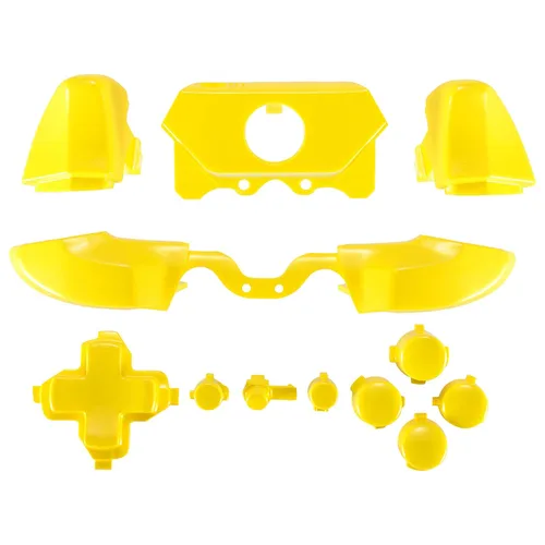 Vista 7 de eXtremeRate LB RB LT RT Bumpers Triggers D-Pad ABXY Start Back Sync Buttons, Chrome Gold Full Set Buttons Repair Kits with Tools for Xbox One