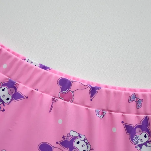 Vista 7 de Conjunto de bikini de verano para niñas, conjunto de traje de baño con mangas con volantes