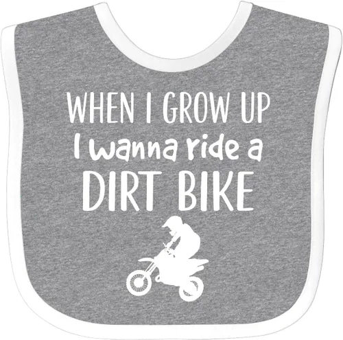 Vista 5 de inktastic Babero para bebé de motocross Future Dirt Biker