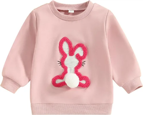 Vista 188 de Traje de San Valentín para bebé, niña, niño, traje de San Valentín, sudadera de manga larga con estampado de corazón
