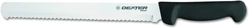 Vista 2 de Dexter-Russell Basics P94804B Rebanador Festoneado/Cuchillo para Pan de 10" con Mango de Polipropileno Negro