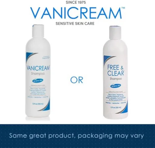 Vista 3 de Vanicream Champú (12 onzas líquidas) limpiador facial suave con dispensador de bomba (8 onzas líquidas) Paquete de gel corporal suave (12 onzas)