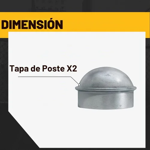 Vista 7 de VIVIDA Tapas de poste de enlace de cadena de 2-3/8 pulgadas, tapas de poste