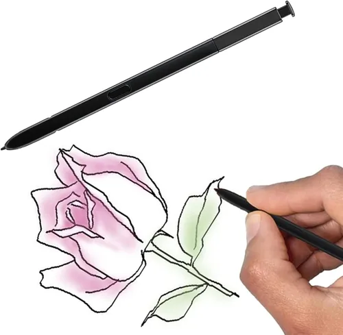 Vista 5 de Paquete de 2 lápices capacitivos Galaxy Note 9 de repuesto para Samsung Galaxy Note 9 Note 9 5G S Pen (sin Bluetooth, negro)
