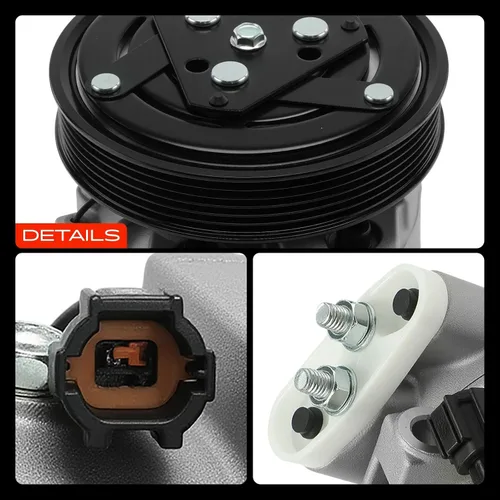 Vista 9 de A-Premium Compresor A/C con embrague compatible con Infiniti I30 3.0L 1999, Nissan Maxima 3.0L 1998-1999
