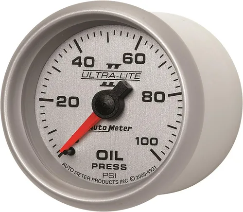 Vista 6 de Auto Meter 4921 Ultra-Lite II Manómetro de aceite 2.3125 pulgadas