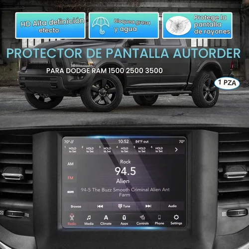 Vista 2 de Autorder Ajuste personalizado para protector de pantalla 2013-2024 2025 2026 Dodge Ram 1500 2500 3500 Accesorios vidrio templado pantalla