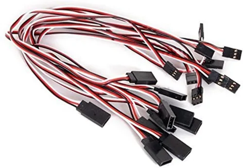 Vista 3 de Honbay Cable de extensión servo de control remoto de 11.811 in, cable de extensión servo macho a hembra, cable de cable de extensión para RC JR