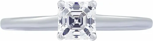 Vista 7 de Tienda Collection Anillo solitario de plata de ley con forma de fantasía hecho con circonitas de elementos infinitos