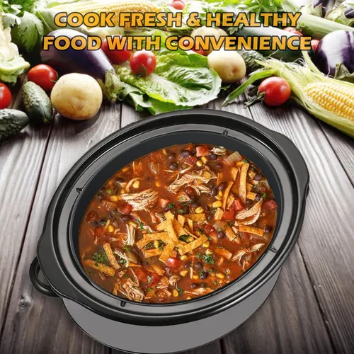 Vista 3 de FROVEN Forro de silicona para olla de cocción lenta Crockpot de 4 cuartos de galón, compatible con olla de cocción lenta, Hamilton Beach