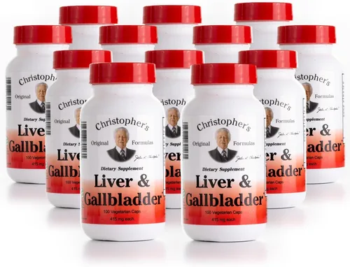 Vista 10 de Dr. Christopher's - Cápsulas de fórmula de hígado y vesícula biliar - Suplementos de vesícula biliar con enzimas digestivas - Apoya el sistema