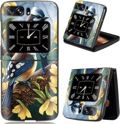 Vista 28 de Rossy Funda para Motorola Razr Plus 2023 para Moto Razr+ 2023 con patrón de niña africana para mujeres y hombres, ultra delgada, ligera