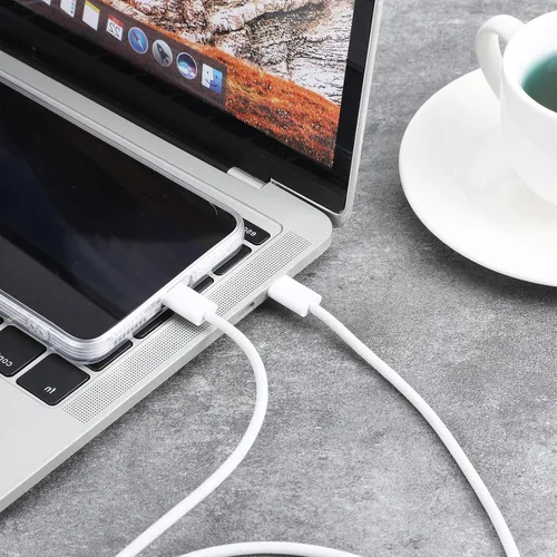 Vista 7 de Cable USB C a USB C de 60 W USB-C de carga rápida de 3 pies de nailon trenzado USBC a USBC cables de carga rápida USBTypeC cable de carga