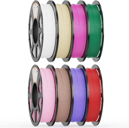 Vista 35 de YOOPAI Filamento PLA de 0.07 in, 8.82 oz PLA+ y paquete mate, 8 rollos Pla Bundle-250gx8-112040009