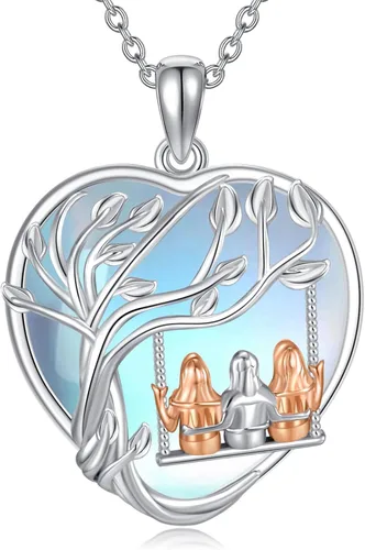 Vista 13 de WINNICACA Gifts for Sister from Brother/Sisters Sterling Silver 01-2 Collar para hermanos y hermanas