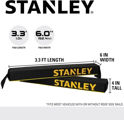 Vista 6 de STANLEY S4000 - Almohadilla universal suave para techo y portaequipajes con correas de amarre resistentes