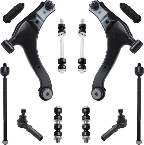 Vista 92 de Detroit Axle - Kit de extremo delantero para Hyundai Sonata XG350 XG300 Kia Optima, 2 brazos de control superiores con juntas de bola, 2 brazos