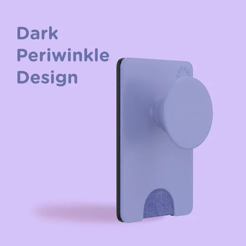 Vista 4 de PopSockets - Cartera para teléfono MagSafe con agarre, color bígaro Azul lavanda oscuro