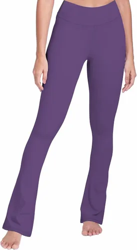 Vista 4 de Sunzel Butterflycra - Mini leggings acampanados de cintura alta para mujer, control de abdomen, pantalones de yoga casuales para yoga