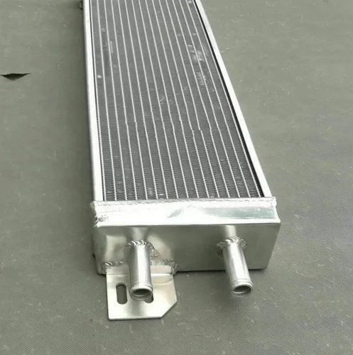 Vista 5 de Intercooler de aire a agua intercambiador de calor líquido de aluminio universal y ventiladores