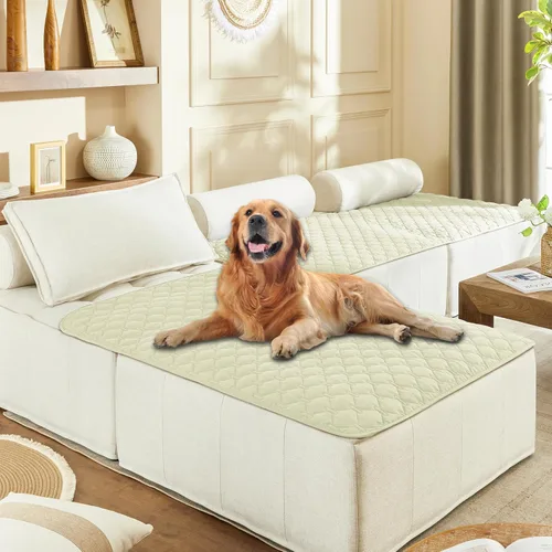 Vista 53 de gogobunny Manta para mascotas 3 veces más resistente, impermeable y a prueba de arañazos; protector de muebles reversible para perros y gatos, funda