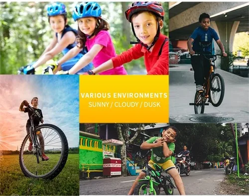 Vista 8 de SANPLMG UV400 Paquete de 2 gafas de sol deportivas sin marco para niños y niñas, ciclismo, béisbol, golf, jóvenes, gafas de sol deportivas