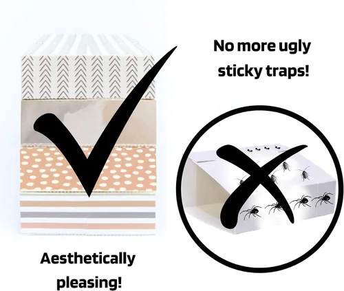 Vista 7 de Trampas adhesivas para insectos "camas de insectos", almohadillas de pegamento decorativas, estéticas, no tóxicas, para interiores, control