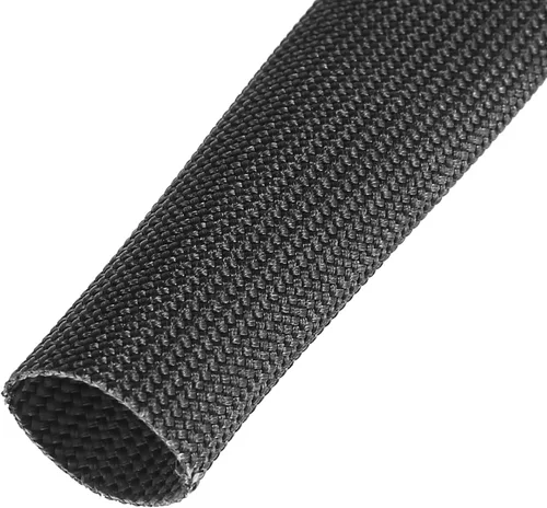 Vista 5 de X AUTOHAUX Manga de escudo de alambre de calor de fibra de vidrio 10ft 10mm